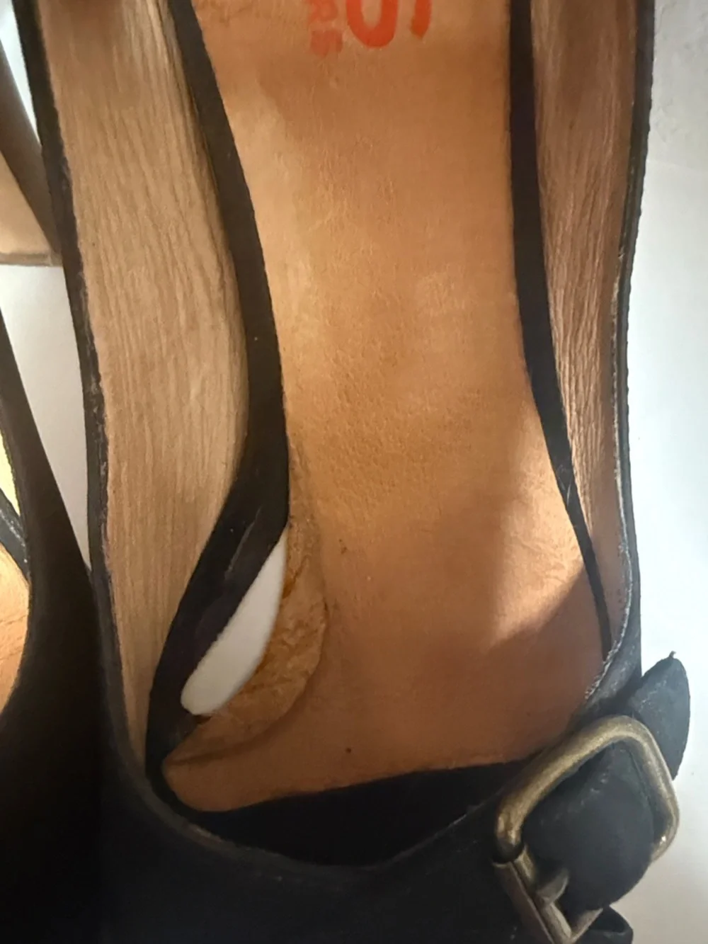 Michael Kors Black Suede Open-Toe Platform Wedges with Buckle - Picture 7 of 16